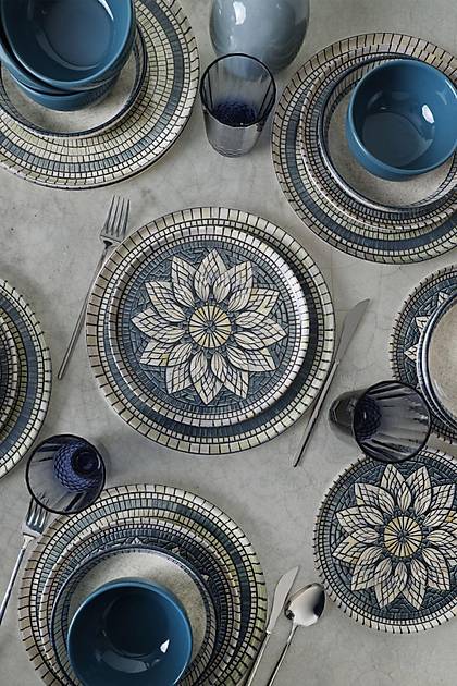 Keraart Mosaic Marvels Yemek Takm 24 Para 6 Kiilik 21619-20-21
