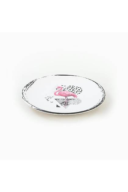 Flamingo Dots Pasta Taba 20 Cm 6 Adet - 20286
