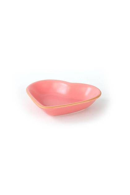 Mat Pembe Gold Kalp erezlik 14 Cm 6 Adet - 974