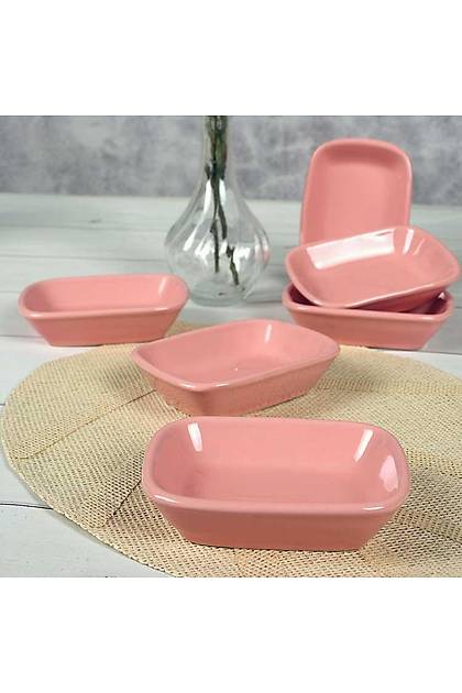 Dikdrtgen Pembe erezlik / Sosluk 13 Cm 6 Adet