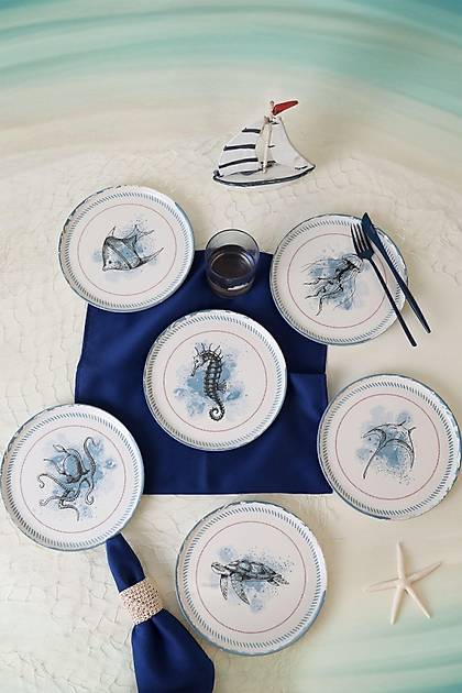 Keraart Marine Life Pasta Taba 22 Cm 6 Adet 21768-73
