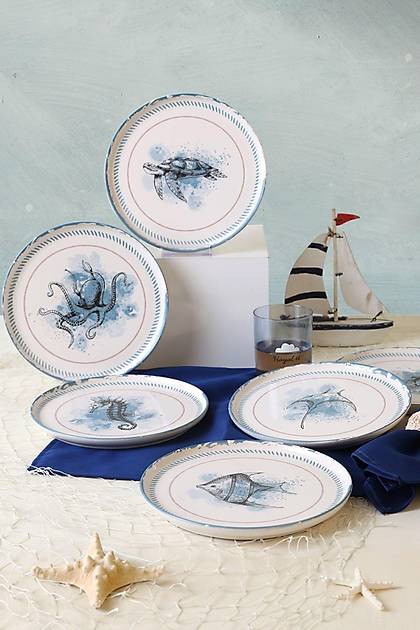 Keraart Marine Life Pasta Taba 22 Cm 6 Adet 21768-73