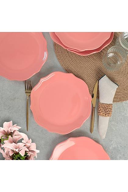 Pembe Romeo Servis Taba 26 Cm 6 Adet - 550