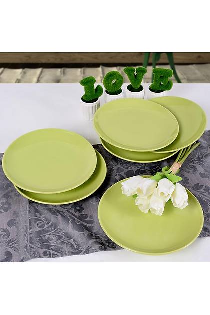 Yeil Alfa Pasta Taba 21 Cm 6 Adet