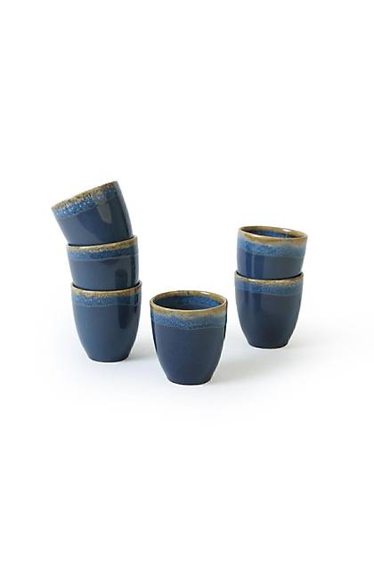 Shizen Mavi Latte Kupa 8 Cm 6 Adet Q39