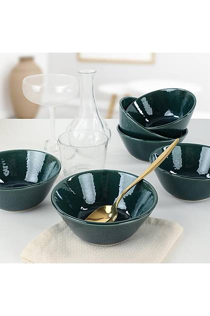 Luster Mavi Hitit orba Kasesi 14 Cm 6 Adet
