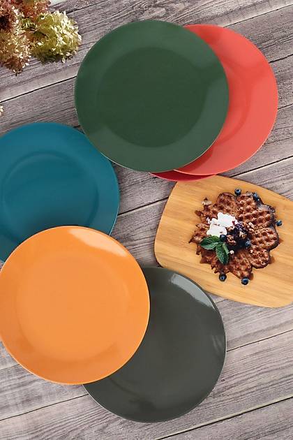 Rainbow Ege Servis Taba 25 Cm 6 Adet 113/617
