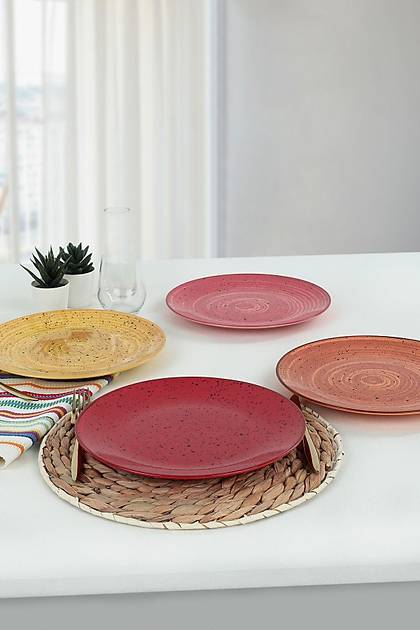 Keraart Spiry Servis Taba 25 Cm 4 Adet - 20585-86-87-88
