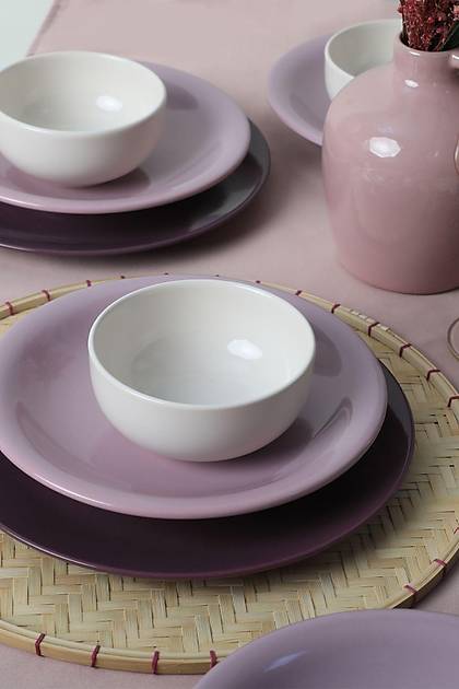 Purple Mix Yemek Takm 18 Para 6 Kiilik 031-451-498