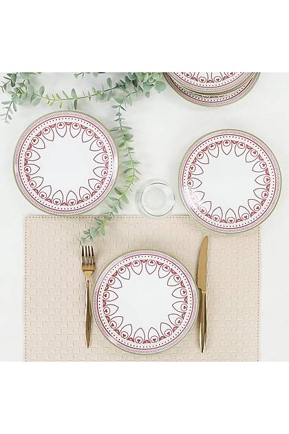 Red Dream Pasta Taba 20 Cm 6 Adet - 19872