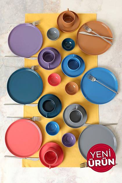 Mixed Kahvalt Takm 24 Para 6 Kiilik 406-620