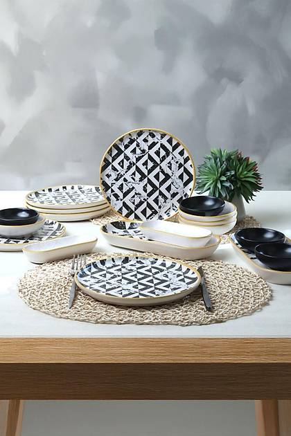 Keraart Trigon Marble Kahvalt Takm 18 Para 6 Kiilik 18766-68-69