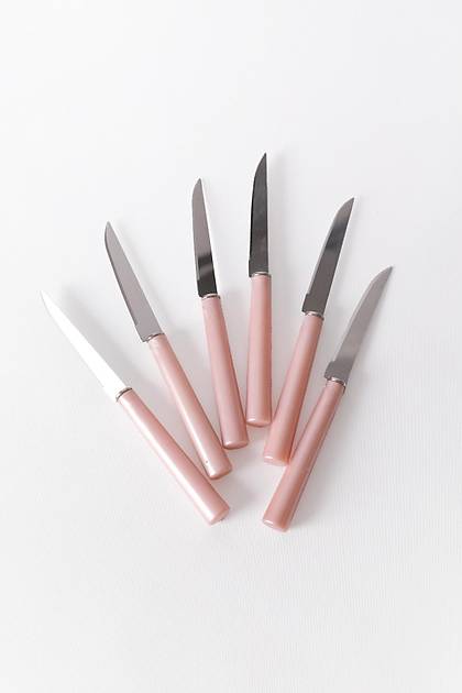 Fru�t Kn�fe Pembe B��ak Seti 6 Par�a