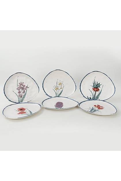 Anatolian Flowers Trior Servis Taba 30 Cm 6 Adet