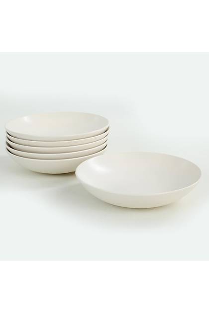Mat Krk Beyaz Delta Yemek Taba 21 Cm 6 Adet