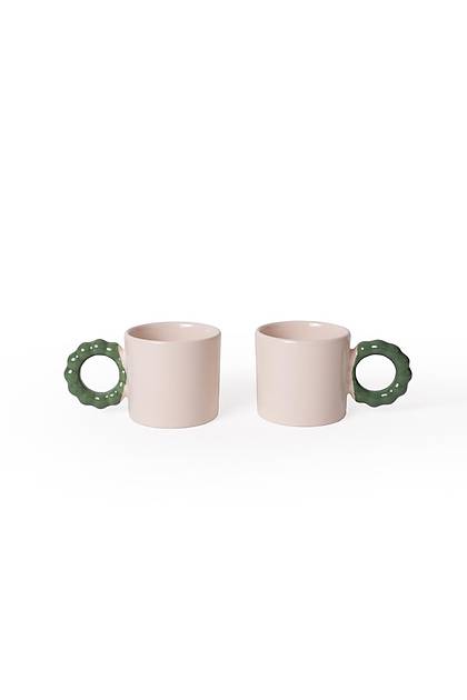 Krem �nci Kupa Ye�il Kulplu 8 Cm 2 Adet 030-310