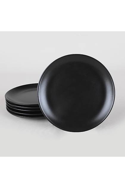 Mat Siyah Delta Tatl Taba 17 Cm 6 Adet