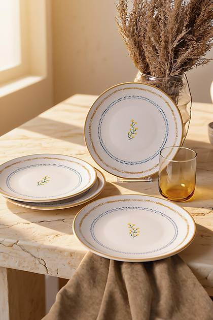 Sun Flowers Pasta Taba�� 20 Cm 4 Adet 23973