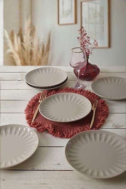 Taupe Badem Pasta Taba 21 Cm 6 Adet 594