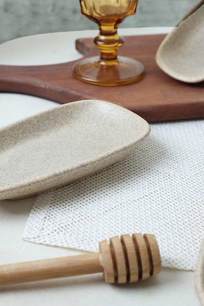Mat Krem Tetra Kayk Tabak 15 Cm 6 Adet 039