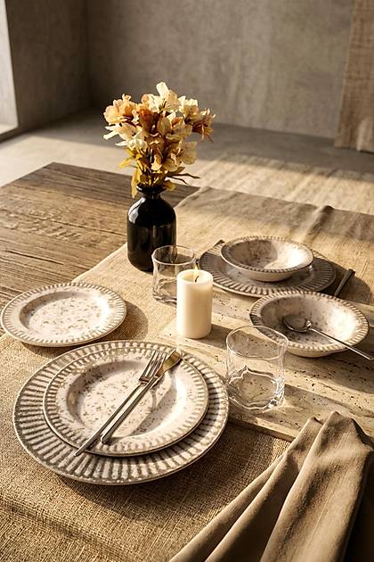 Deep Moon Brown Yemek Tak�m� 6 Par�a 2 Ki�ilik 22880-88