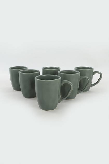 Mat Yeil Organik Kupa 10 Cm 6 Adet