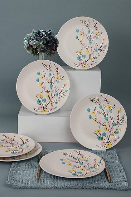 Keraart lkbahar Tomurcuk Servis Taba 26 Cm 6 Adet