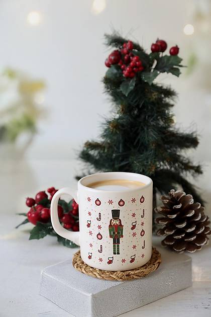 New Year Kurun Asker Aa Kupa 10 Cm Beyaz