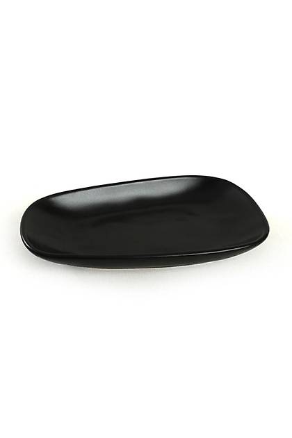 Mat Siyah Tetra Kayk Tabak 28/21 Cm 2 Adet