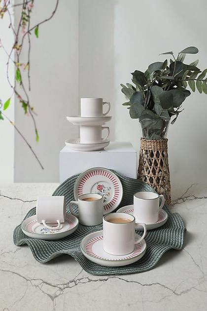 Rose Line Nordic Kahve Takm 12 Para 6 Kiilik 22910-12