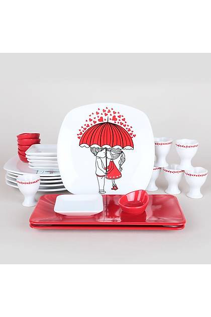 Red Love Kahvalt Takm 26 Para 6 Kiilik