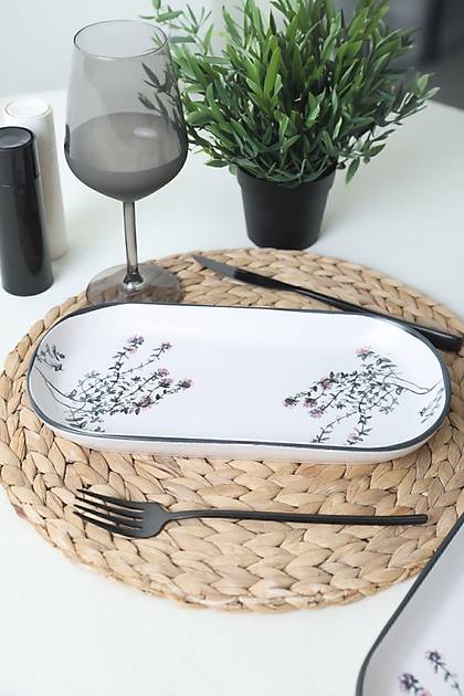 Keraart iek Bahesi Noyan Kayk Tabak 28 Cm 2 Adet 18938