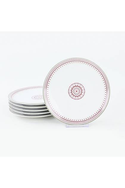 Red Circle Pasta Taba 20 Cm 6 Adet - 19873