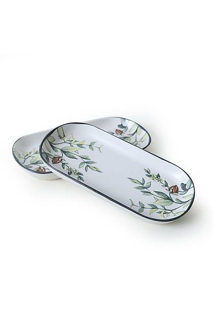 Keraart iek Bahesi Noyan Kayk Tabak 28 Cm 2 Adet 18941
