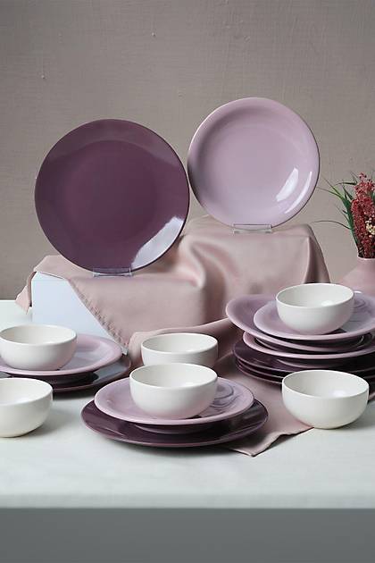Purple Mix Yemek Takm 18 Para 6 Kiilik 031-451-498