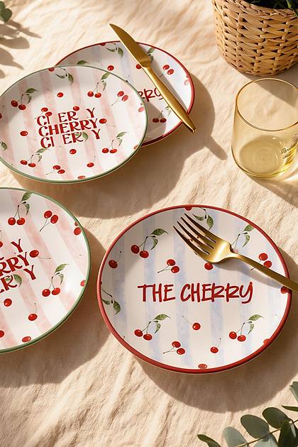 Cherry Ege Pasta Taba�� 20 Cm 4 Adet 23950-51