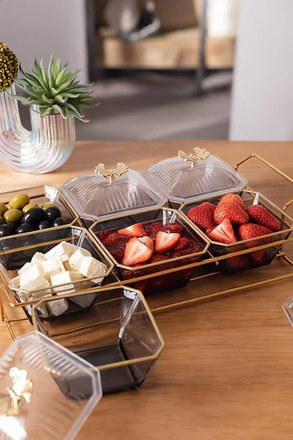 Karem Telli Kahvalt�l�k Seti 6' l� Tak�m