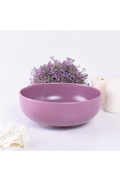 Mat Violet Kera Salata Kasesi 23 Cm