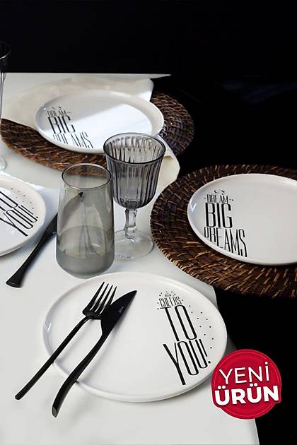 Dream & Cherrs Nordic Pasta Taba 22 Cm 4 Para 22729-30