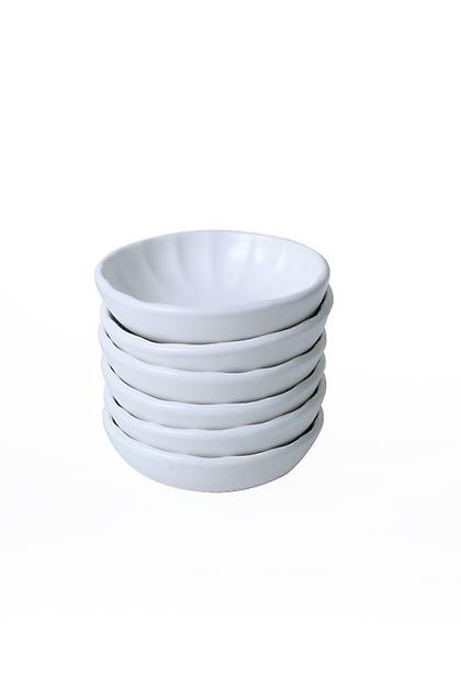Mat Beyaz Sirius erezlik / Sosluk 12 Cm 6 Adet 022
