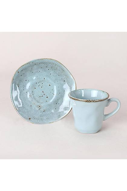 Keraart Splash Light Blue Kahve Fincan Takm 12 Para 6 Kiilik - 18921