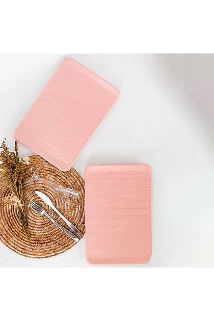 Mat Ak Pembe Doalta Kayk Tabak 30 Cm 2 Adet