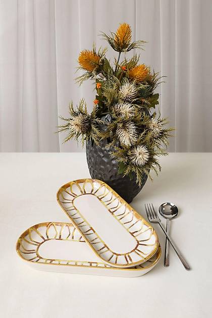 Worn Gold Noyan Kayk Tabak 26 Cm 2 Adet 22967