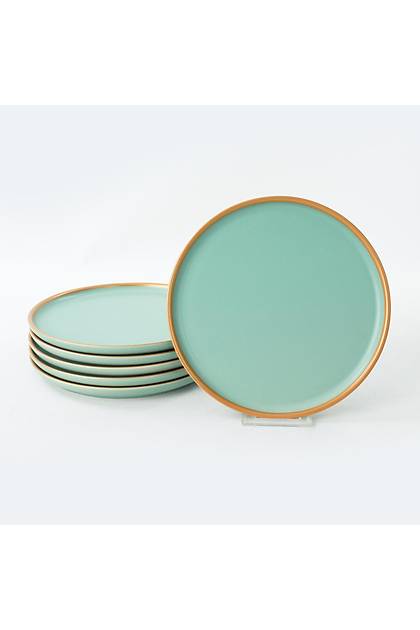Nordic Gold Mat Ak Yeil Pasta Taba 22 Cm 6 Adet