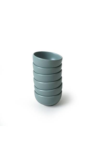 Mat Yeil Bulut Mini erezlik / Sosluk 8 Cm 6 Adet 322