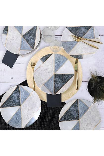 Tile Marble Servis Taba 26 Cm 6 Adet - 19503