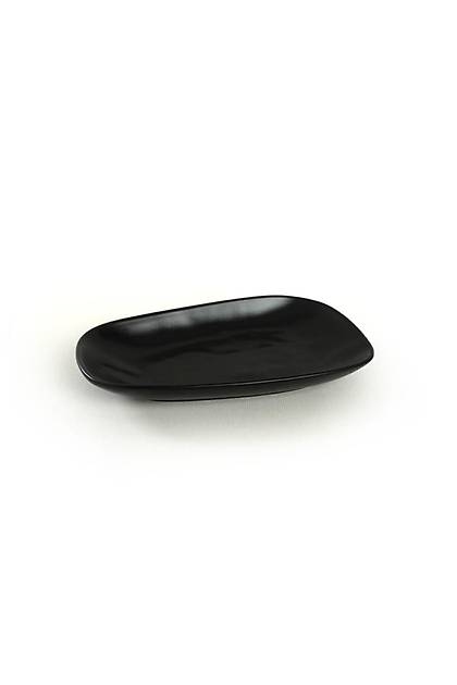 Mat Siyah Tetra Kayk Tabak 28/21 Cm 2 Adet