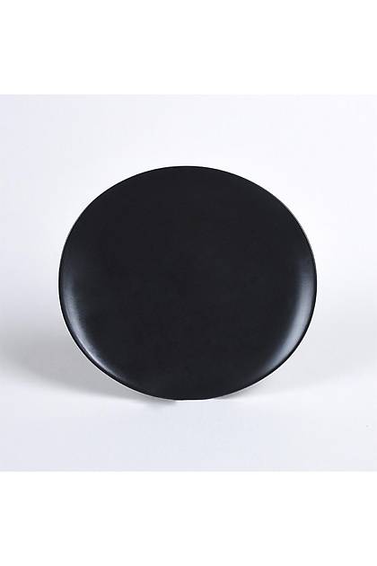 Oval Mat Siyah Yemek Takm 24 Para 6 Kiilik