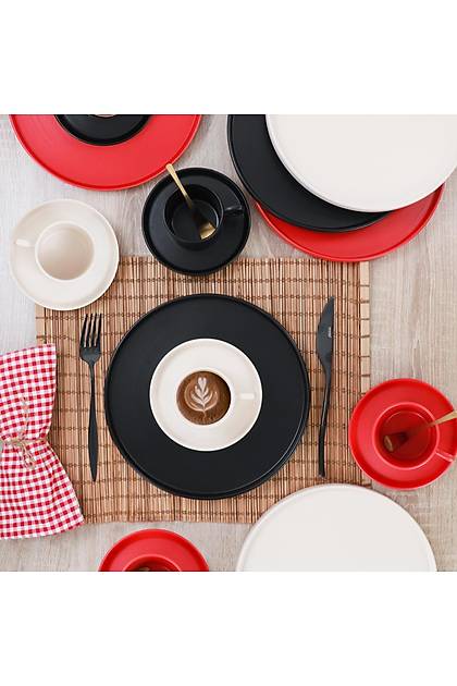 Noble Matte Stackable Pasta- Takm 18 Para 6 Kiilik - 950/975
