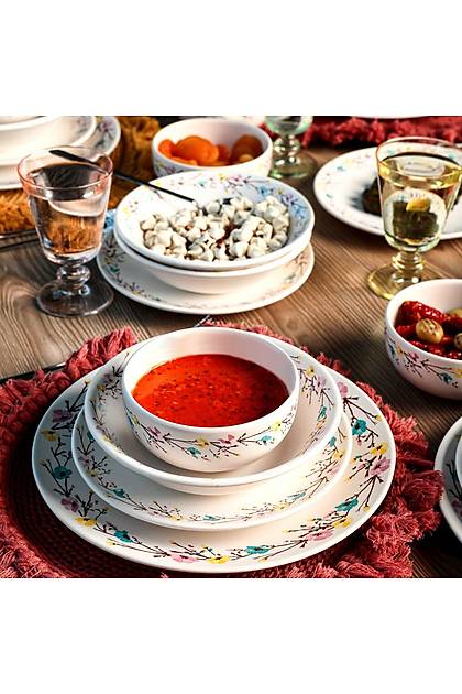 Tomurcuk Yemek Takm 24 Para 6 Kiilik